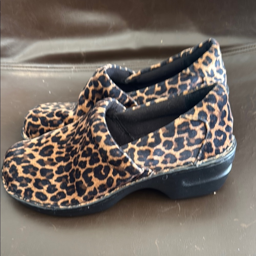 BOC Leopard Print Clogs